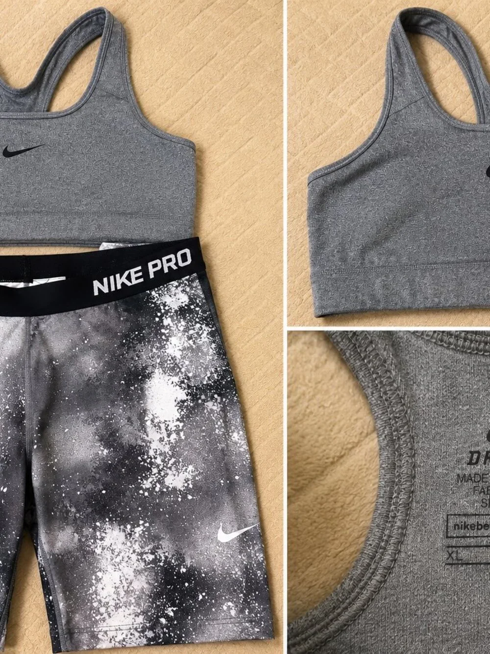 Nike Dri-FIT Sports Bra & Nike Pro Leggings Set XL